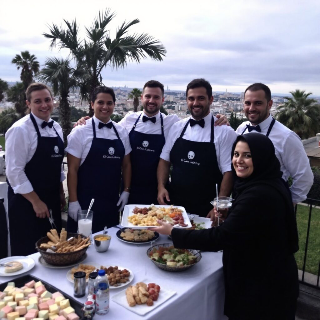 El equipo de El Gran Catering garantizando un servicio impecable para tu catering para eventos pequeños en Valencia.