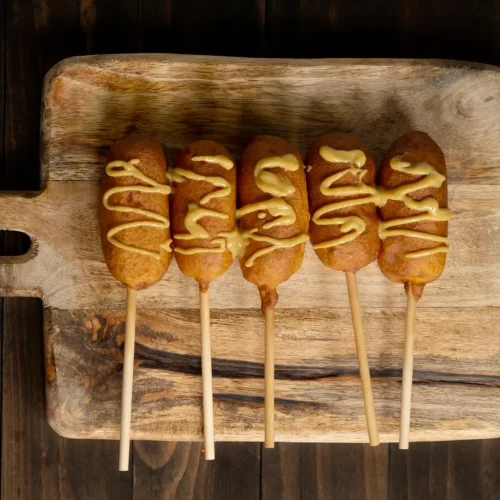 Brochetas de queso manchego con reducción de Pedro Ximénez