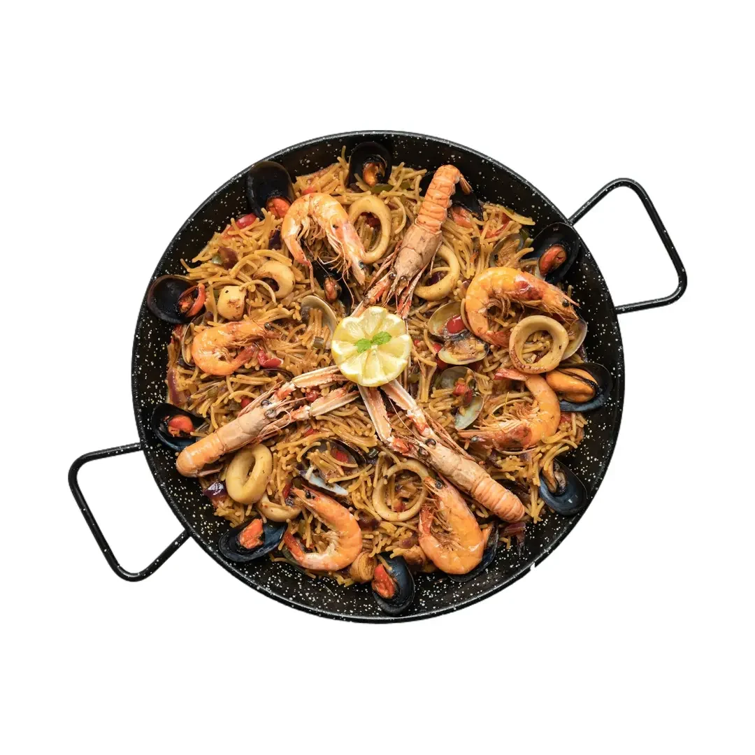 Paella con mariscos